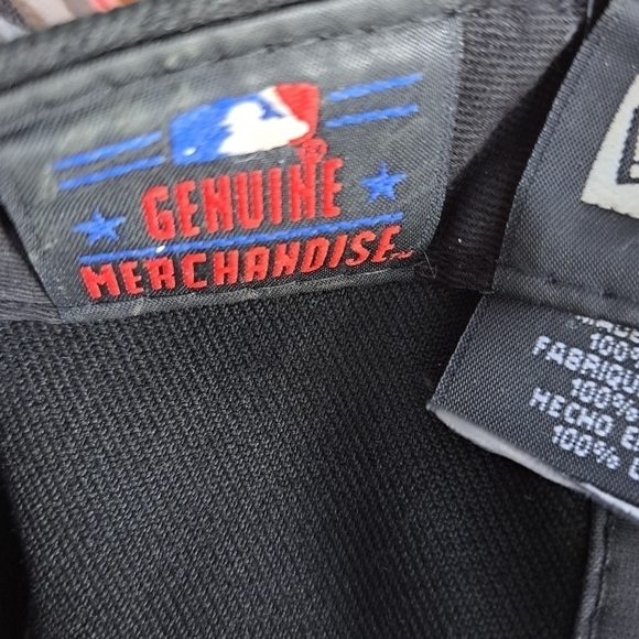 New York Yankees baseball wool 59 fifty New era fitted cap red & black 7 1/4 - Picture 13 of 16